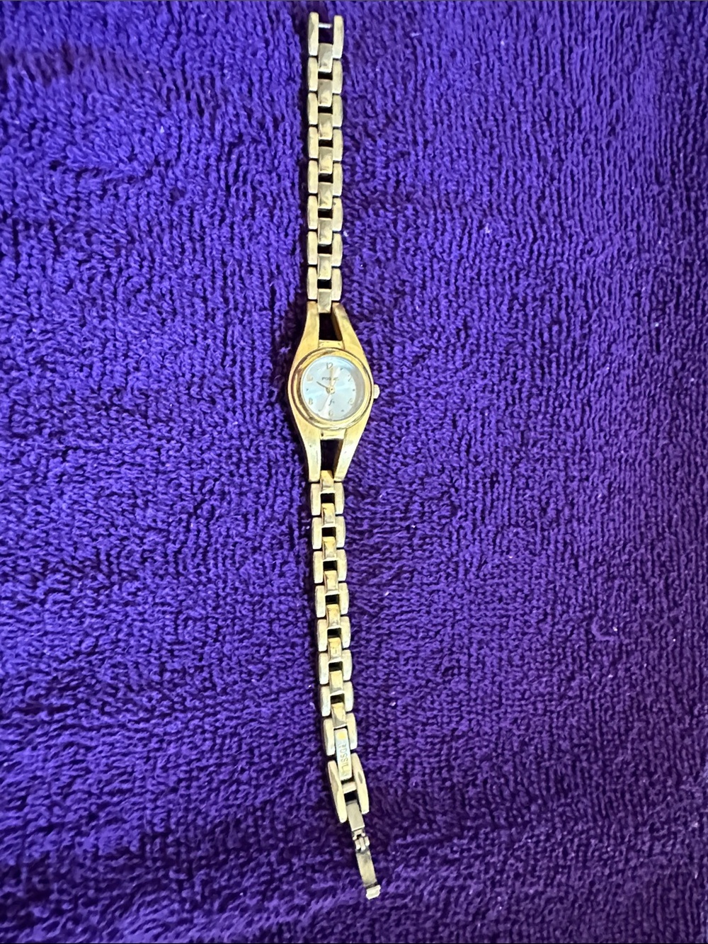 Fossil Gold-Tone Women's Bracelet Watch with Light Dial